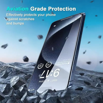 5 PCS Anti-Spy Glass for  15/14/13/12/11 Pro Max anti Fall Tempered Glass for  15Pro 14Pro Privacy Screen Protector